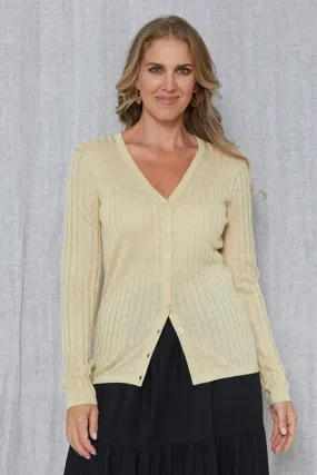 Stella   Gemma - Beverly Cardigan - Gold