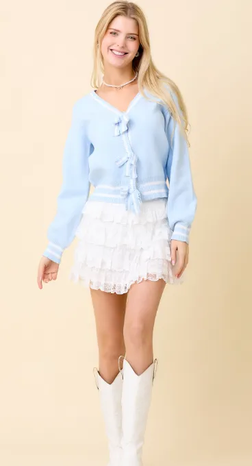 Sylvia Bow Cardigan