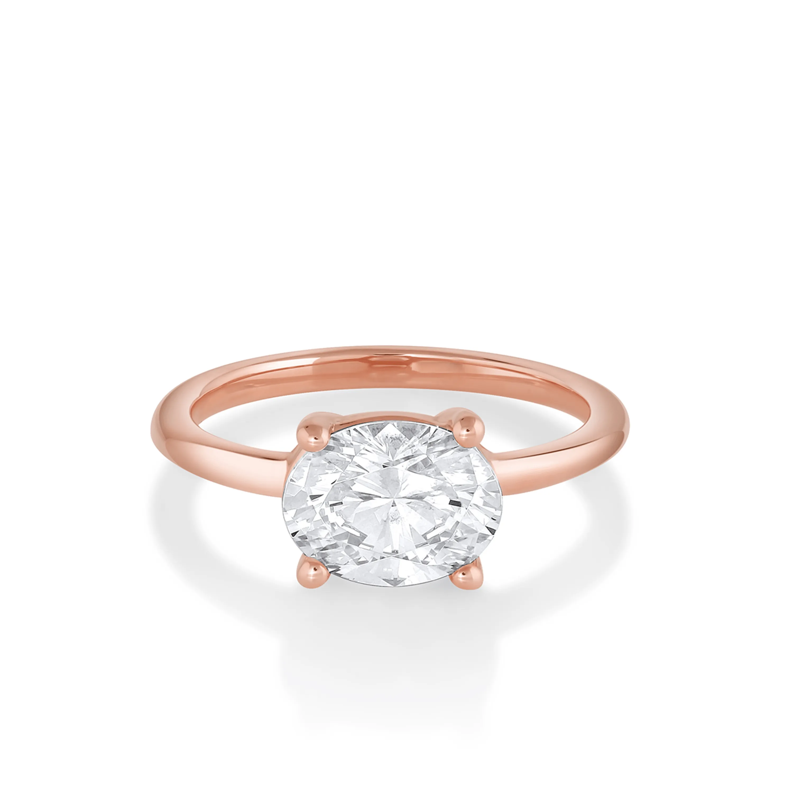 The Hazel Oval Solitaire Engagement Ring
